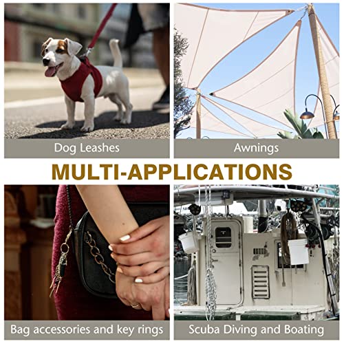 Ukcoco 2 Pack Scuba Diving Double Ended Brass Trigger Clips Snap Hook For Bag Key Keychain Luggage Strap 90Mm #TOP4