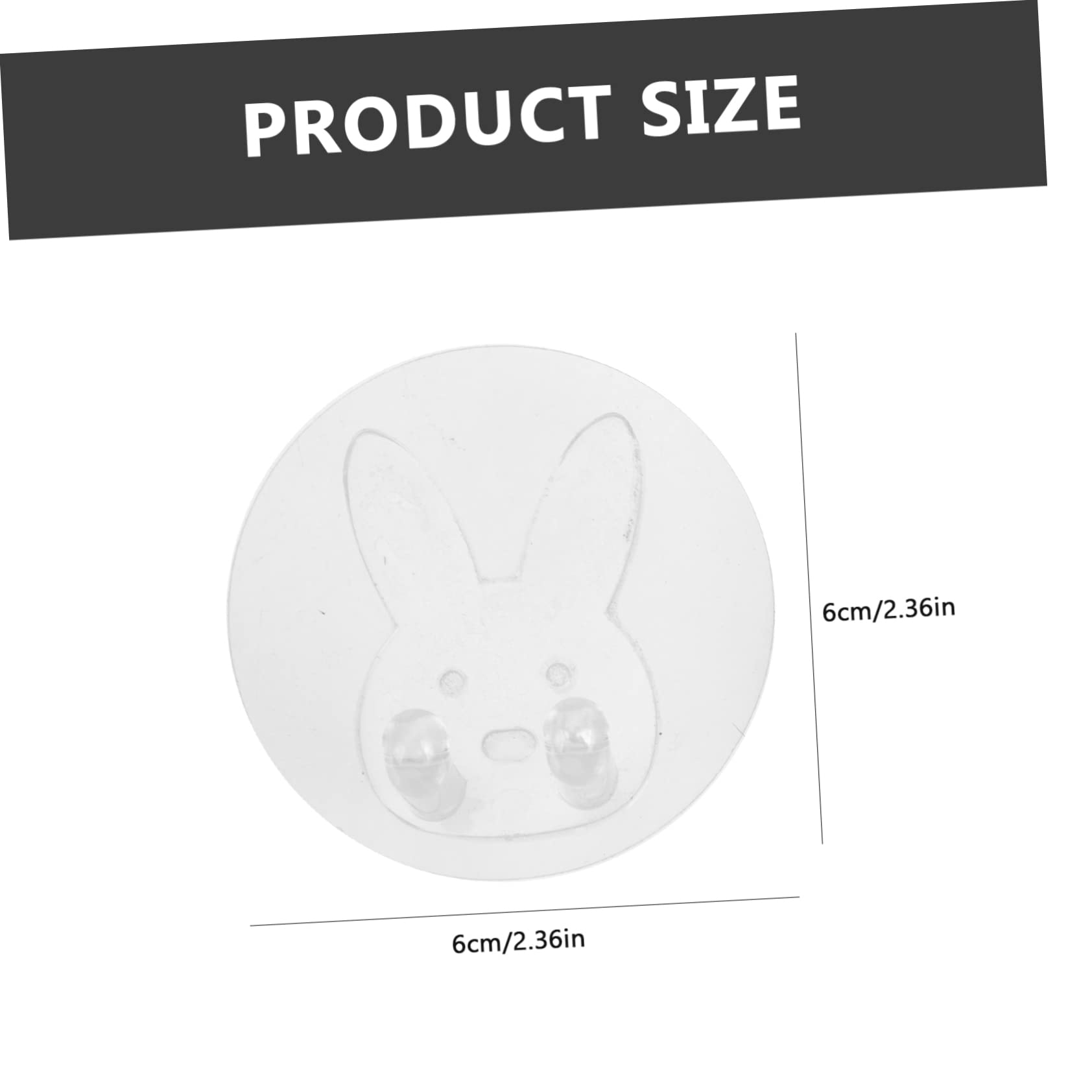 ABOOFAN 60piezas Ganchos De Pared De Transparentes Autoadhesivos De Perfectos Para Organización y Decoración Cocina Baño y Dormitorio