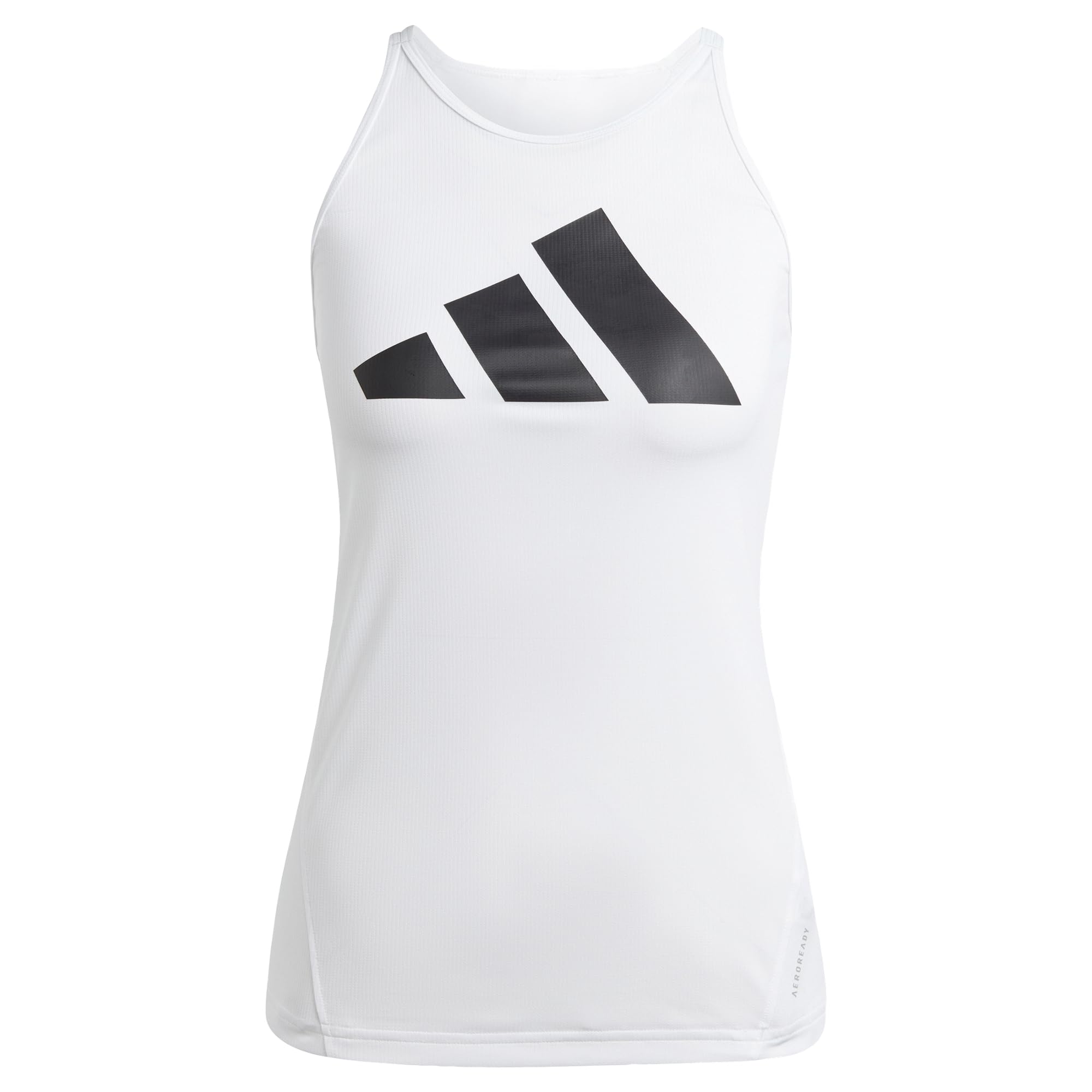 adidas Women's Run It Stripes Tank Top, White, S