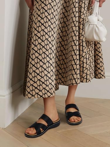 SHIBEVER Women Slides Summer Sandals: Arch Support, Comfort Walking, Adjustable Strap, Open Toe Flat Sandals Size 5-113