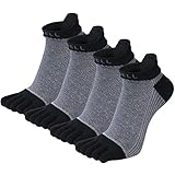 [VWELL] 五本指ソックス メンズ 五本指靴下 吸汗速乾 くるぶし 5本指ソックス カジュアル 抗菌防臭 通気 四季適用 丈夫な靴下 4足セット 25~27cm