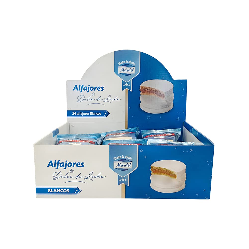 Alfajores Cioccolato Bianco e Dulce de Leche 6 scat/24 uni