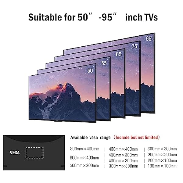 Soporte de Pared para TV de Largo Alcance con Extensión de 1090mm, FORGING MOUNT Brazo TV Soporte TV Pared Esquinero Giratorio e Inclinable para TV de 50-95 Pulgadas, Carga 50kg MAX VESA 800x400mm