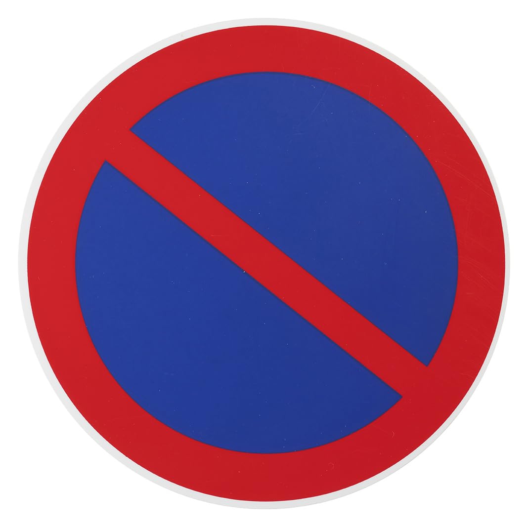 THIRARD - Disque de Signalisation Stationnement Interdit - Polystyrène Rigide - Adhésif Résistant - Facile à Poser - Résistant aux Intempéries - Ø 180 mm - Multicouleur