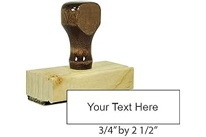 Personalized Custom Rubber Stamp for Any Purpose: Signature, Logo, Text, Address