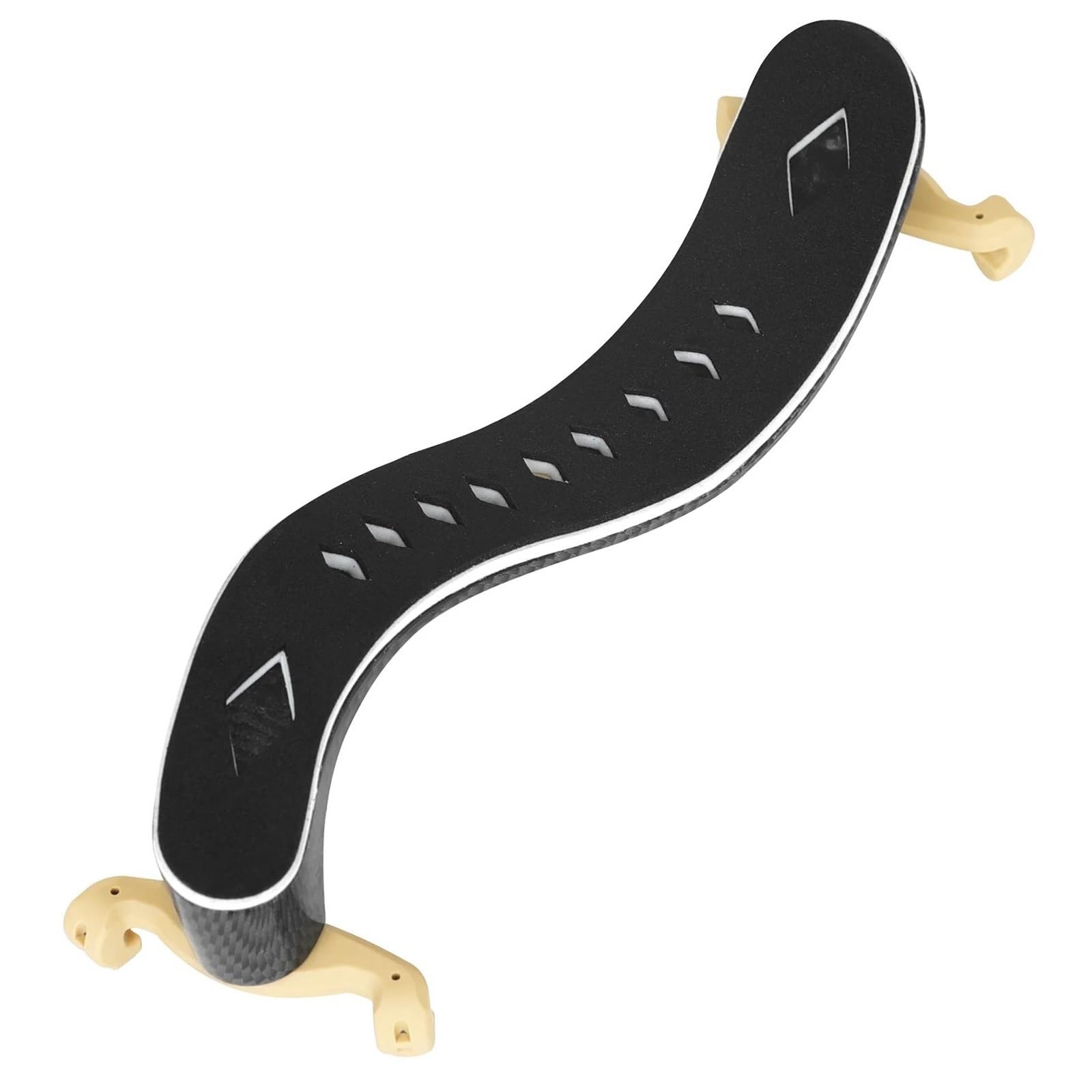 Reposapiés para violín Apoyo para el hombro para violín 4/4 ajustable de fibra de carbono engrosado con soporte de alivio accesorios para instrumentos