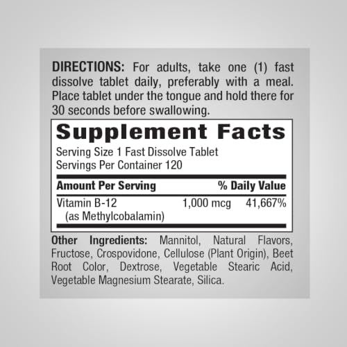 Piping Rock Methyl B12 Sublingual