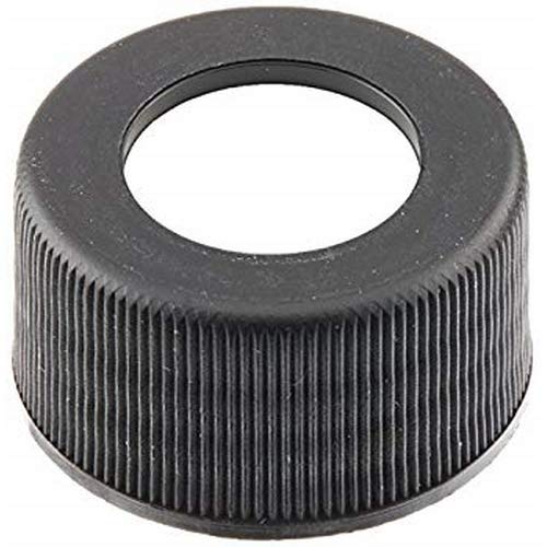 J.G. Finneran Associates 34-375BLK, 24-414mm Black, Open Hole Cap (4 Packs of 100 pcs)