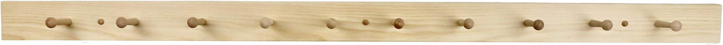 60" unfinished shaker peg rack