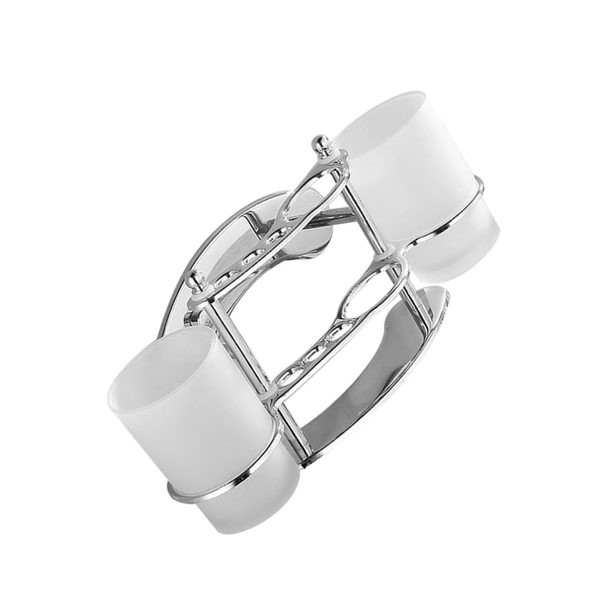 Soporte de Vidrio los Acero Cepillos de Dientes Inoxidable Ahorra Vaso Doble Espacio y Mantiene Limpios para Baño