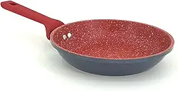 Euro Home - Frigideira 26 cm de Alumínio com Antiaderente ColorStone Titânio - ALU8358-TI