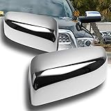 EPARTS Chrome Polished ABS Side View Mirror Overlay Full Cover Trim Caps Fit for 2010-2018 Dodge Ram 1500 2500 3500 Non-Towing Mirror