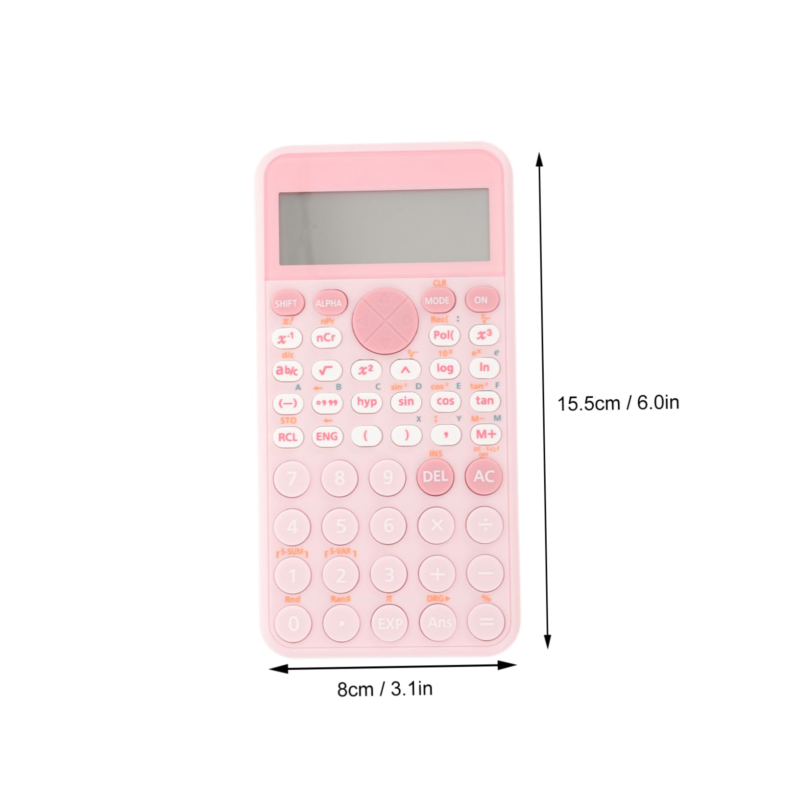 TOYANDONA Calculatrice Scientifique Calculatrice Graphique Affichage de Bureau Électronique Portable pour École Bureau Maison Rose