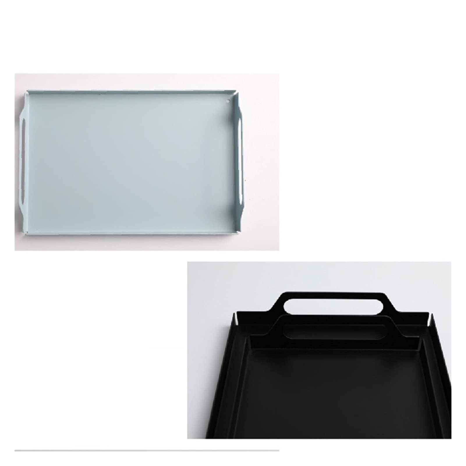 2 Stück Tablett Rechteckig Mittel Tablett Frühstückstablett Fast Food Tabletten Küche Off-White 2 Stück Tablett Rechteckig Mittel Tablett Frühstückstablett Fast Food Tabletten Küche Off-White