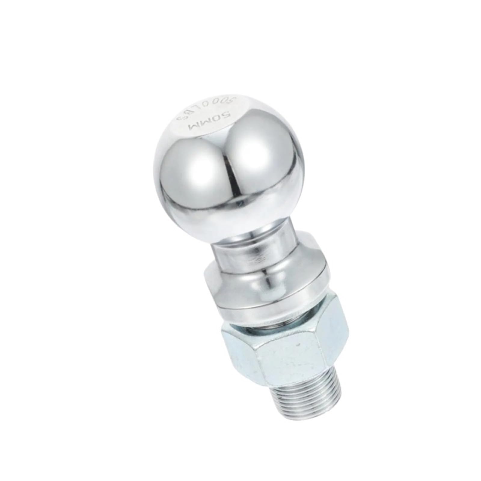 Zaczep do przyczepy Zaczep holowniczy kulowy 50mm przyczepa holownicza jacht samochodowy zamiennik uchwytu holowniczego o dużej wytrzymałości, platerowany(12X5X2.2CM)