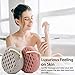 BAIMEI Bath Sponge, Sponge Loofah Body Scrubber, Shower Pouf Cleaning Loofahs Sponge, Shower Use Sponge (Pink Grey)