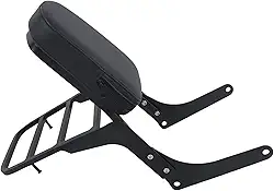 labwork Barra sissy de encosto de passageiro preta com suporte de bagagem de substituição para Honda Rebel 250 CMX250 CMX250CD CMX250CL 1985-2015