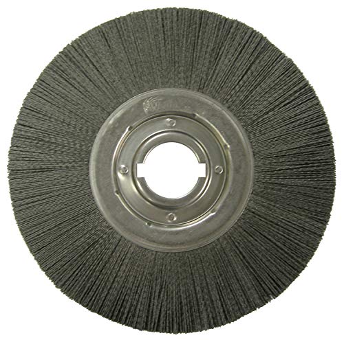 Image of Weiler 86133 12 inch Burr-RX Crimped Filament Wheel Brush, .043 /120CG Fill, 2 inch Arbor Hole, Made in the USA (Pack of 2)