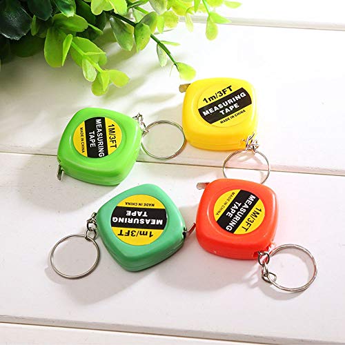 Mini cinta métrica portátil extensible 1m 3ft (2 piezas) miniatura 1