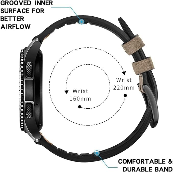 Image of FOLX FAB64 20MM | 22MM Watch Straps /Bands In Various Designs, Colors & Material With 2 Lugs /Pins [ Please Check Watch Models Compatibility For 20mm Or 22mm In Discription ]