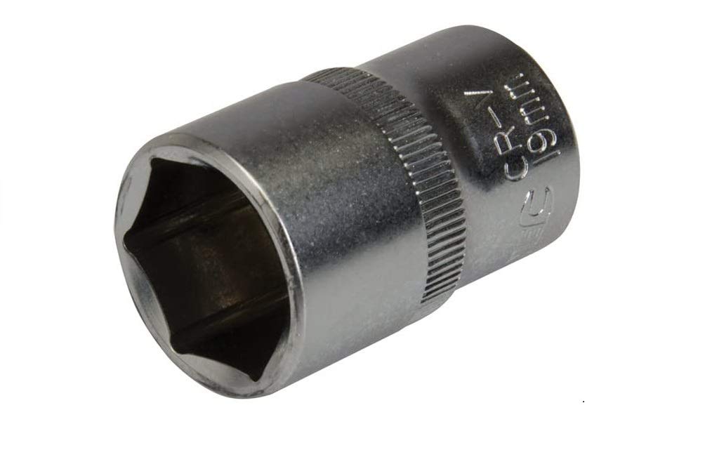 Silverline 637442 Socket 1/2" Drive 6Pt Metric 19 Mm