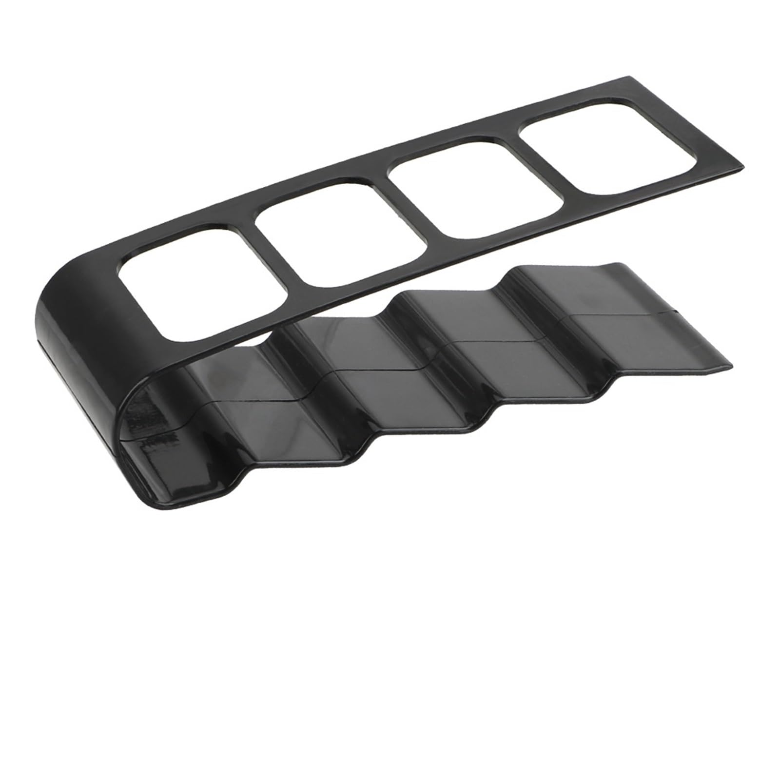 WUYXTO 3 Pcs Desktop Bracket Home Office Organizer Case Mobile Phone Holder Stand TV Remote Control Storage For Desktop(Black)