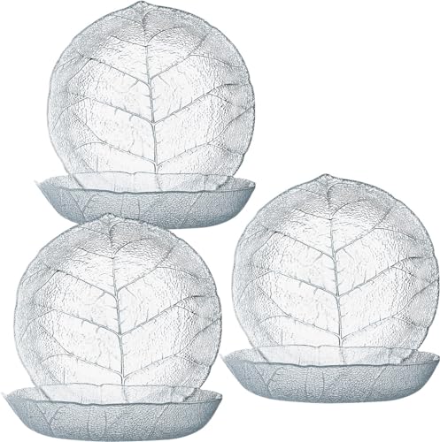 Serie Aspen - Piatti in vetro in diverse misure, 6 piatti composti da 14,5 cm