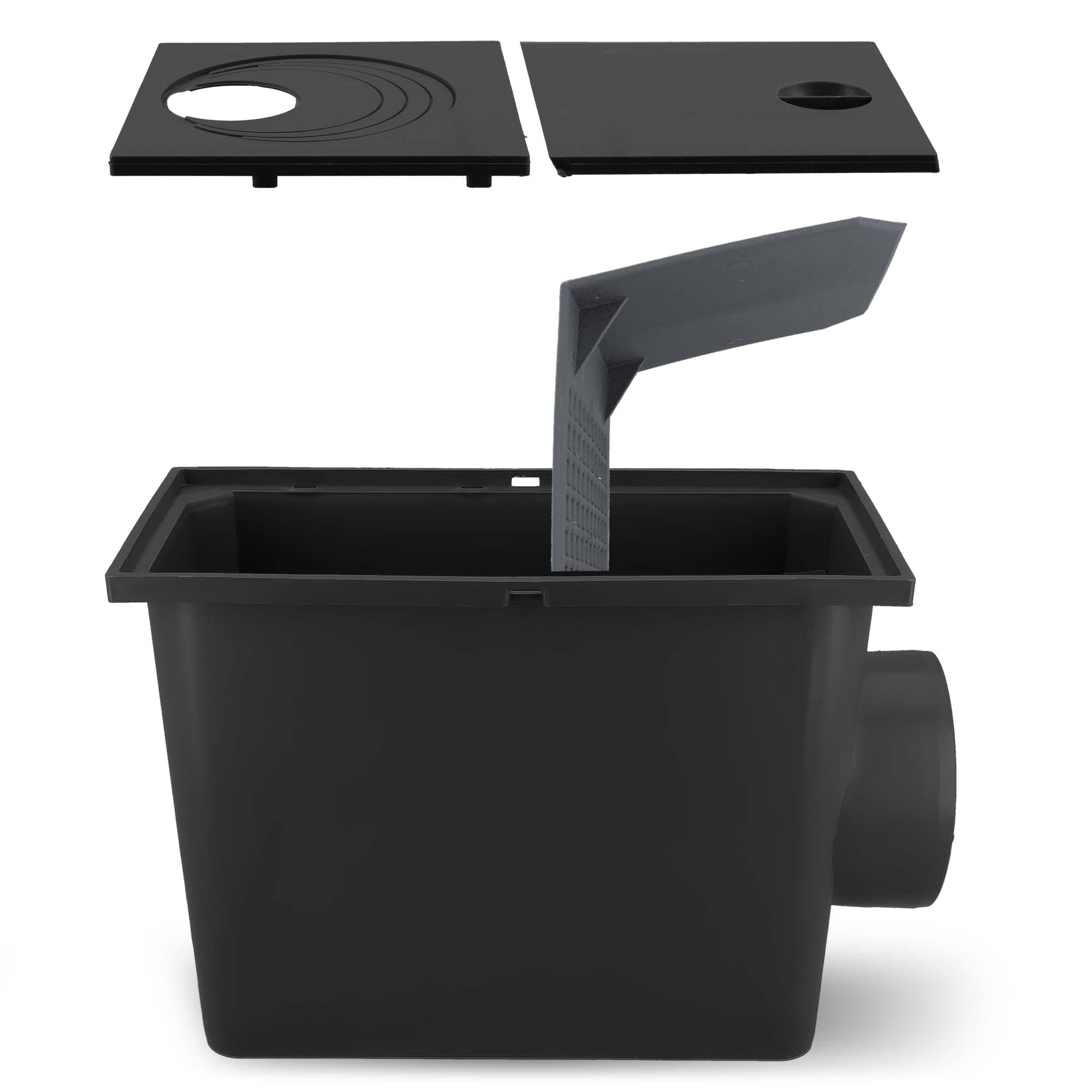 Tuyau de Drainage de Gouttière avec Filtre 110 mm Polypropylène Drain d'Eau de Pluie Connexion Verticale
