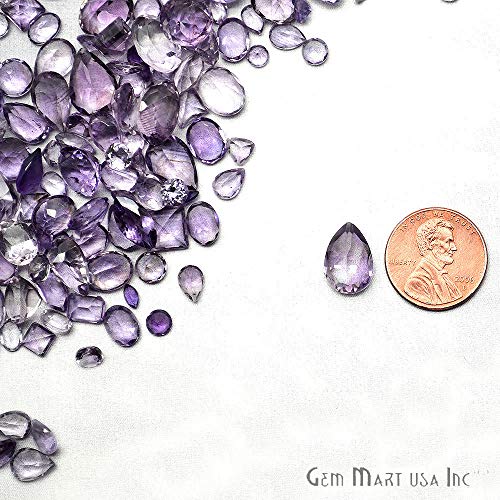 Wholesale 50cts Mix Amethyst,Loose Faceted Stones, Amethyst Mix Gemmartusa Loose Gemstone(AA-60001) - Thumbnail 2
