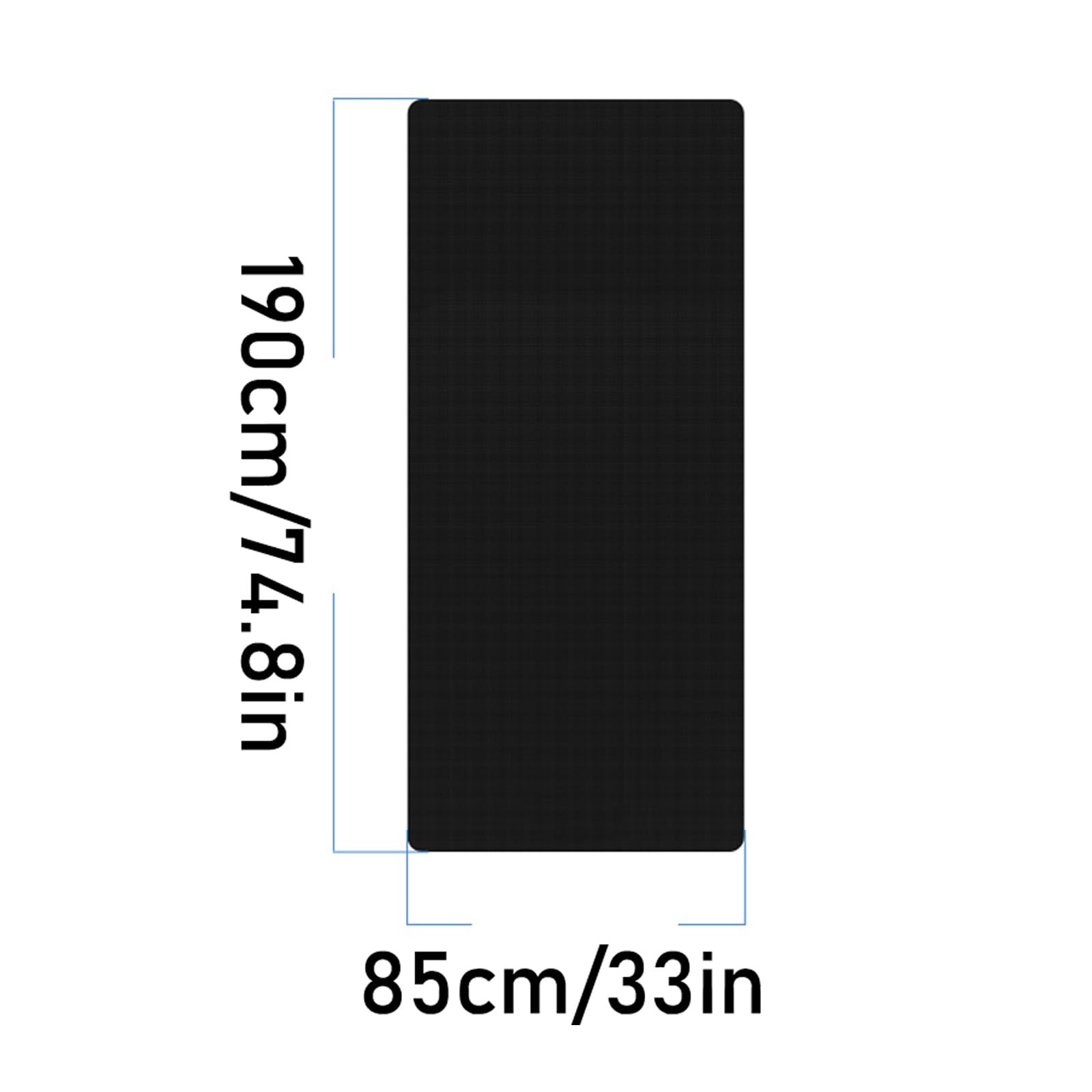 Tappetino Per Tapis Roulant, Tappetino Per Attrezzature Fitness, Tappeto Antiscivolo Antivibrazione Protezione Del Pavimento, Per Tapis Roulant, Ellittiche, Canottaggio，Tappetino Fitness NBR(190x85cm)