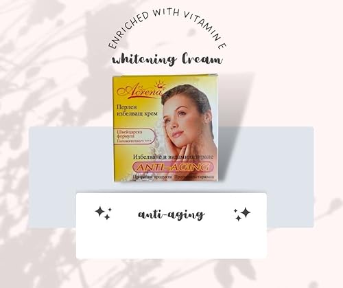 Acrena Anti-Aging-Aufhellungscreme gegen Hautpigmentierung mit natürlichem Extrakt| Pickelflecken | Sommersprossen| Spuren von Narben| Schweizer Formel| UV |Vitamin E| 4gr