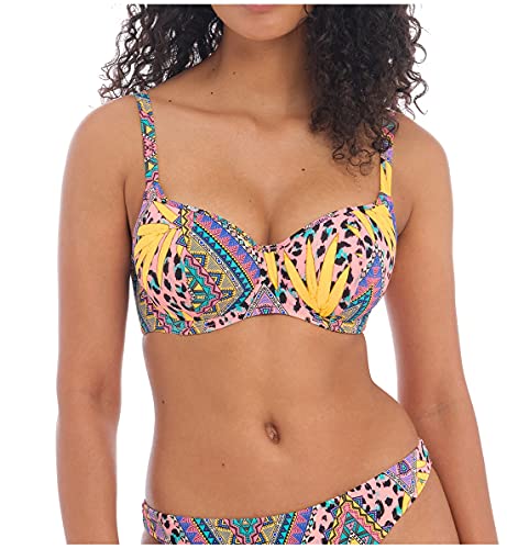 Freya Cala Fiesta Sweetheart Padded Underwire Bikini Top (200903),32Dd,Multi #TOP29