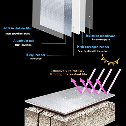 Image of Golden Bird Waterproof Flex Seal Flex Tape Super Strong Adhesive Sealant Tape for Any Surface, Stops Leaks (Silver)