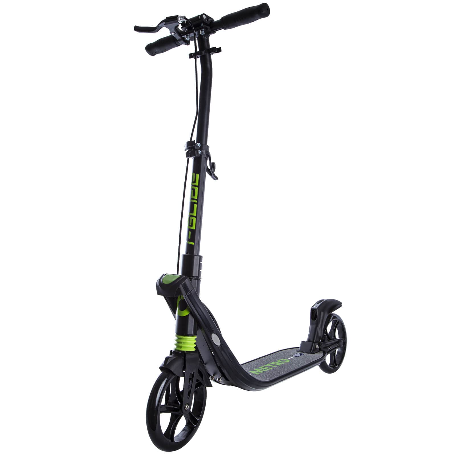 Metro Commuter Folding Kick Scooter - Adult Scooter with Big Wheels - 2 Wheel Scooter, Supports Up to 250 lbs Capacity - Non-Electric for Adults, Foldable - Folding Scooter