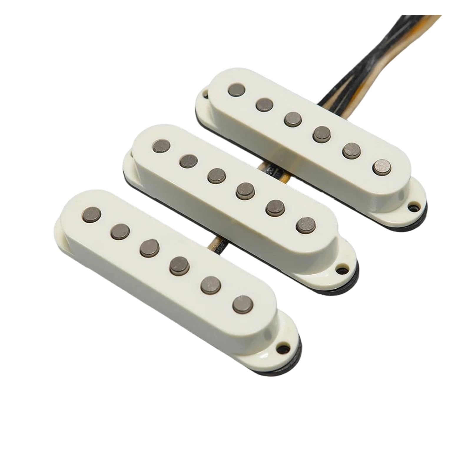 Profesjonalne Przetworniki Gitarowe Ręcznie Nawijane Przetworniki Do Gitar Akustycznych Akcesoria Do Instrumentów Jednodrutowych(Vintage White)