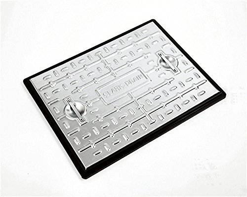 Clark Drain 600 x 450mm Galvanised S/S Pedestrian 2.5T Manhole Cover PC6AG