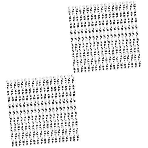 120 pitillos desechables tema vaca para fiestas miniatura 1