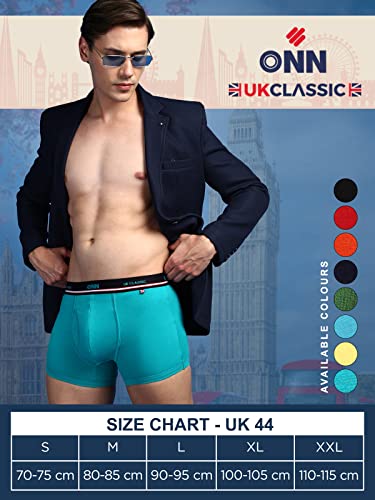 Image of ONN UK Classic Men's Combed Cotton Long Trunk with Feather Touch Ultra Soft Waistband (Pack of 1)