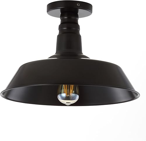 JONATHAN Y JYL9516A Cassidy 14 pulgadas LED de metal semiempotrado de montaje, granja, rústico, industrial, costero, cabaña, transicional,