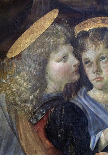 Le Baptême du Christ tableau d'art Verrocchio pour habiller un grand mur