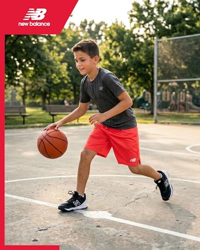 New Balance Boys Athletic Shorts with Lightweight Performance Mesh Panels - image 2