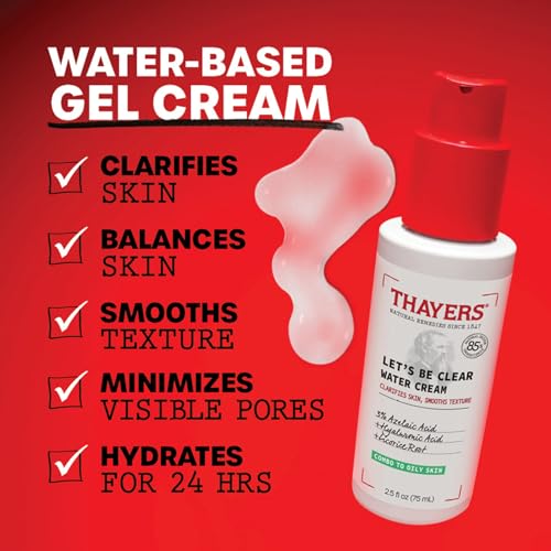 Thayers Let's Be Clear Water Face Cream, Moisturizer with Azelaic Acid and Hyaluronic Acid - Image 2