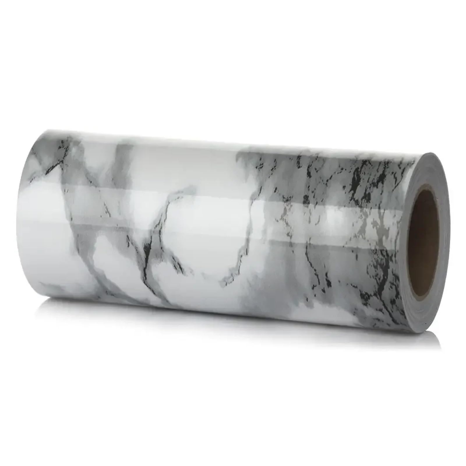 LCKKJHG Wallpaper Borders Self Adhesive Self-Adhesive Vinyl Decals Skirting Line Baseboard Marble Wall Border Stickers Waist Wallpaper(White-Grey-12cm x 5m)