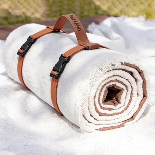 Tiny Land Picnic Blankets, 2 in1 Double Layer...