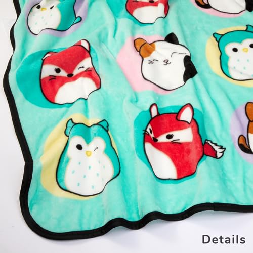 Image of Squishmallows Kids Bedding Super Soft Silk Touch Throw, 40 in x 50 in, (Officially Licensed Product) by Franco