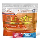 Real Ketones MCT & BHB Exogenous Ketones Drink Mix Packets Elevate Keto Electrolytes Powder Packets No Sugar with 4 Main Electrolytes Plus Hydrating Proprietary Keto BHB - 30 Pack Orange
