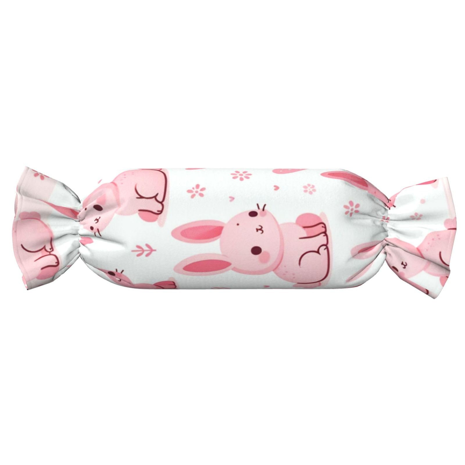 Augenstern Candy-Shaped Pillow with Insert Cute-Rabbit Candy Tube Cushion with Filling