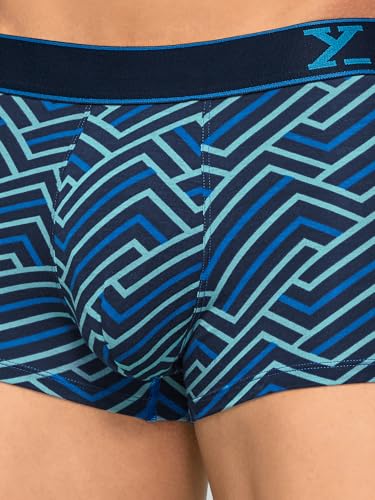 Image of XYXX Men's Super Combed Cotton Regular Fit Solid Antibacterial Trunks with No Marks Waistband