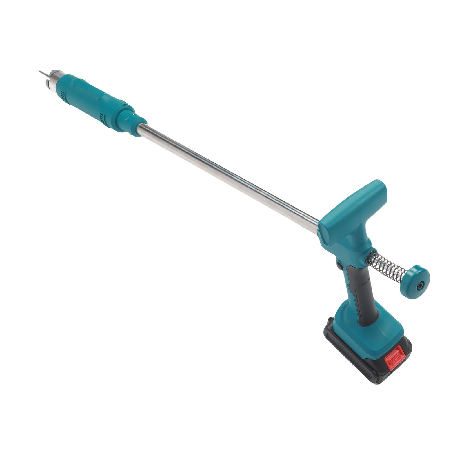 LiebeWH Elektrischer Unkrautstecher, 21 V, Batteriebetrieben, Stand-Up-Unkrautvernichter mit Verstellbarem Griff, 101,6–121,9 cm, für Garten, Rasen, Terrasse, Auffahrt (Europäische Vorschriften)