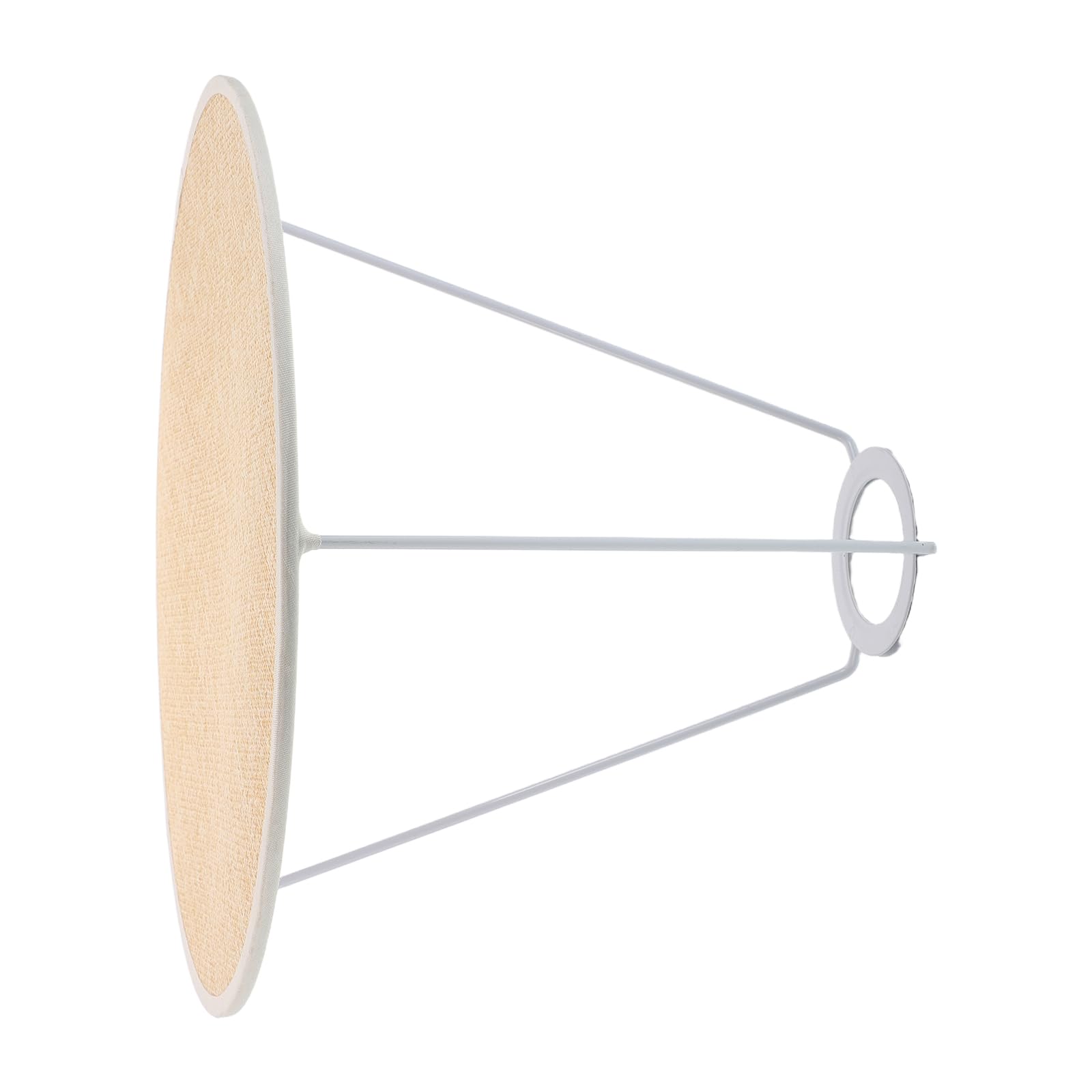 jour Rond en Tissu Beige Améliore L'ambiance et Réduit L'éblouissement pour Lampe de Table et Lampadaire pour et Chevets